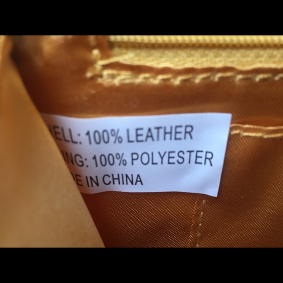 ⛔️SOLD⛔️NWOT Joy & Iman yellow cross body leather - Picture 6 of 8